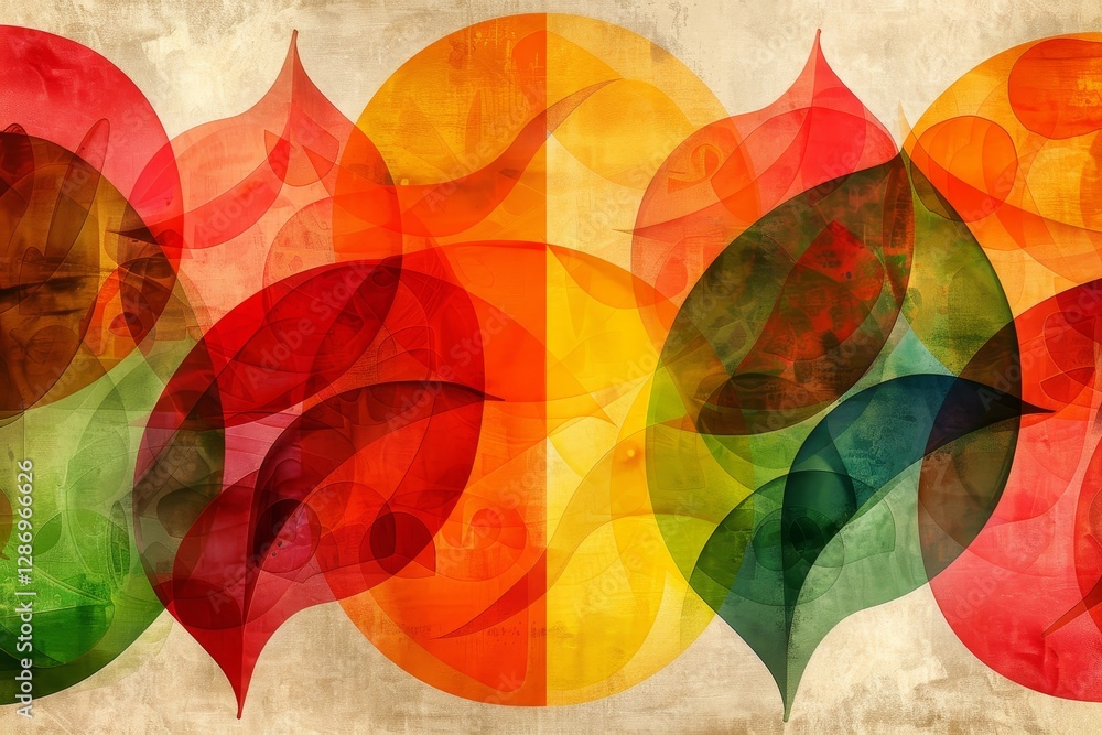 Poster dynamic abstract background featuring random numbers and typography for creative composition