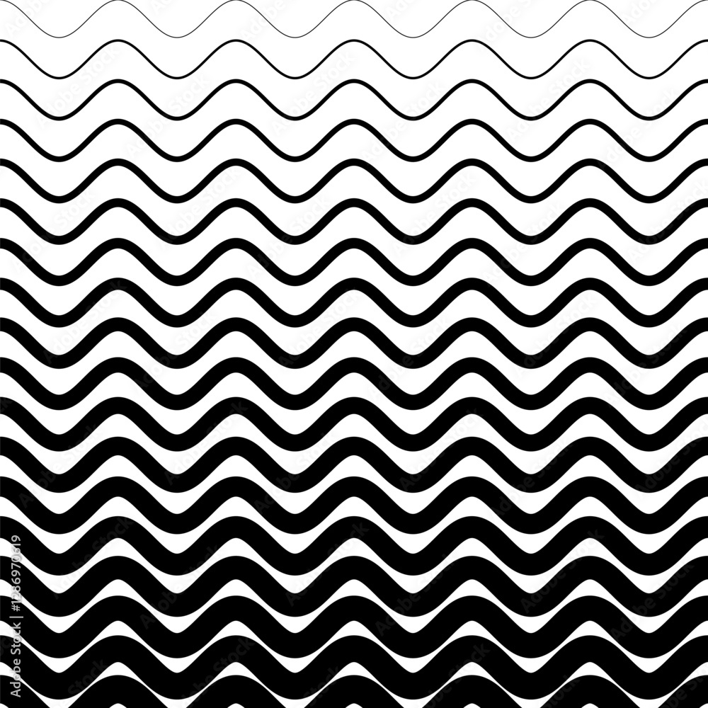 Aufkleber line seamless pattern. curve line. wave geometric lines border. degraded halftone background. fade s