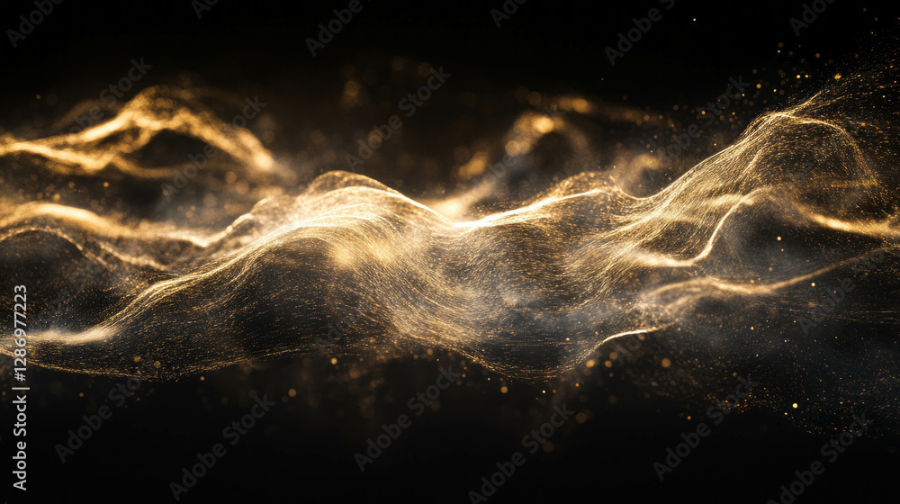 Poster abstract light trails and motion blur for dynamic design creativity