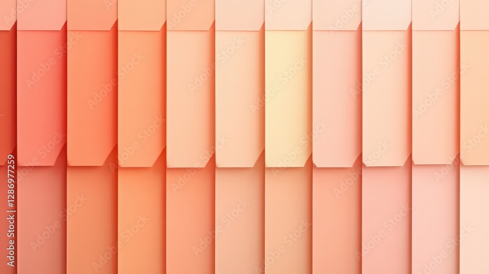 Poster abstract peach color palette with geometric design for backgrounds