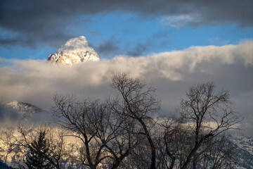 Obraz premium Grand Teton in the early morning; Grand Teton NP; Wyoming