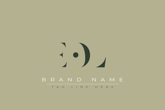 EOL abstract letter logo design. This logo is designed by three abstract letters.