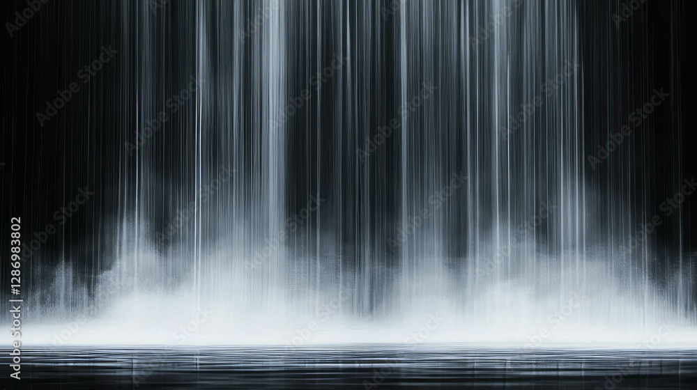 Poster dynamic rain streaks with motion blur background for atmospheric design