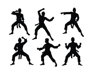 Karate Vector Silhouette bundle set
