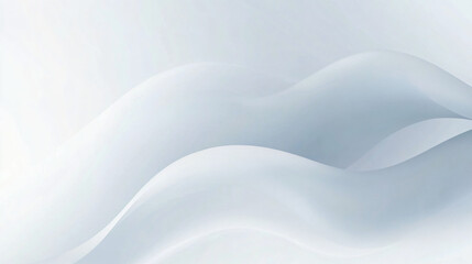 Obraz premium Elegant Abstract Waves in Soft White Tones