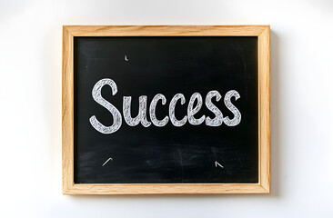 Obraz premium success written on a chalk board