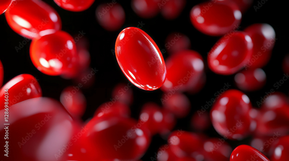 Poster dynamic background of falling whole red tomatoes for creative design