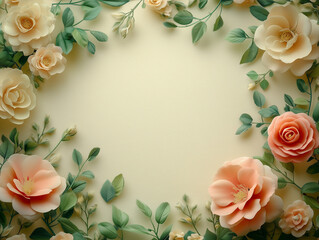 Elegant Floral Border