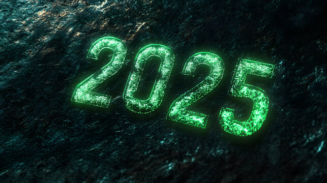 2025 neon sign of the new year