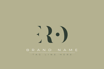 ERO abstract letter logo design. This logo is designed by three abstract letters.