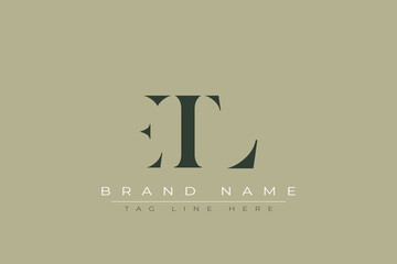 ETL abstract letter logo design. This logo is designed by three abstract letters.