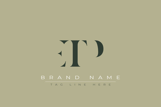 ETP abstract letter logo design. This logo is designed by three abstract letters.