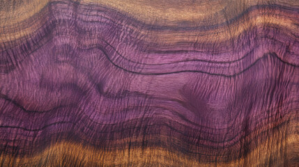 Naklejka premium Rich amaranth wood texture with striking deep purple heartwood grain for design