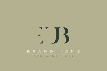 EUB abstract letter logo design. This logo is designed by three abstract letters.