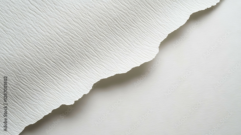 Poster angled ribbed white paper texture with subtle lines for design and craft projects