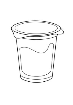 Naklejki yogurt sketch 