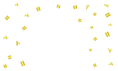 金色の紙吹雪が舞う祝祭感あふれる背景素材