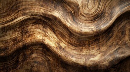 Abstract Wood Grain Texture with Wavy Surfaces