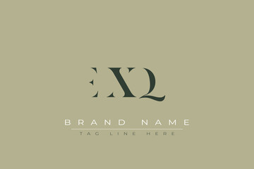 EXQ abstract letter logo design. This logo is designed by three abstract letters.