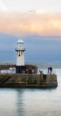 lighthouse on the coast of the island