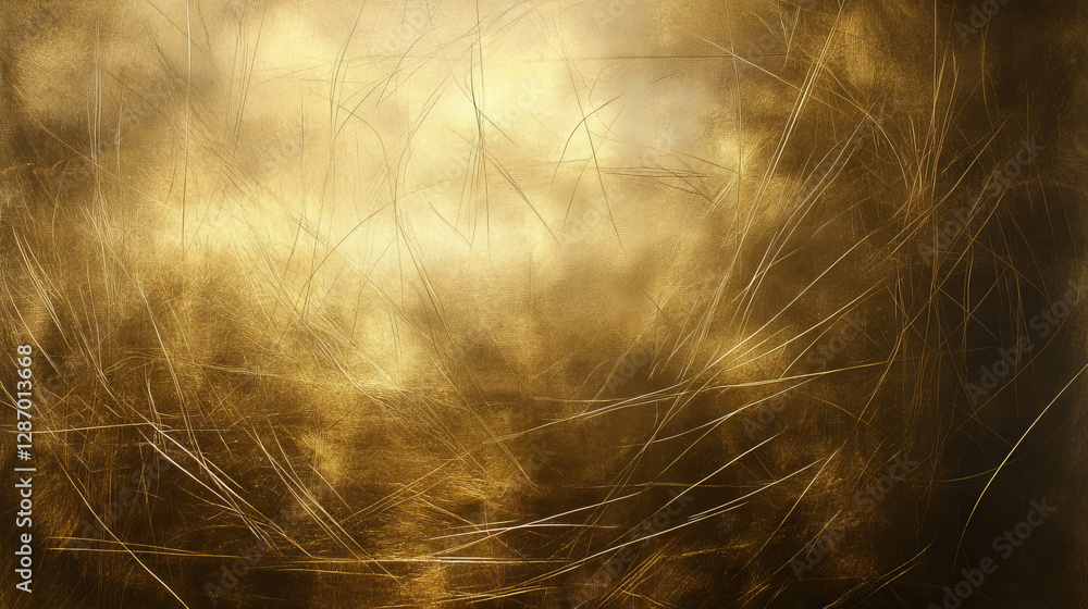 Poster brushed bronze texture with fine lines and soft metallic finish for elegant design projects