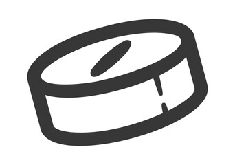 Oral medicament round tablet doodle