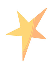 Obraz premium Sparkling star glowing space body