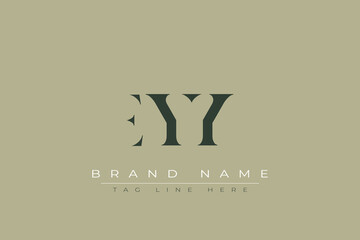 EYY abstract letter logo design. This logo is designed by three abstract letters.