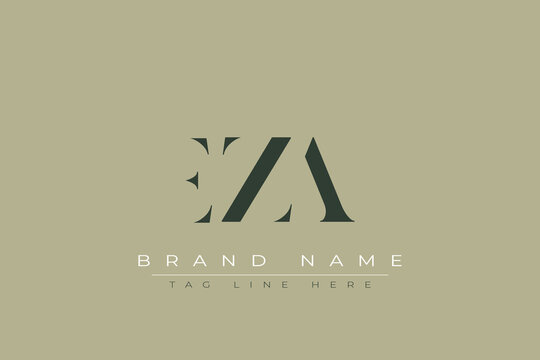 EZA abstract letter logo design. This logo is designed by three abstract letters.