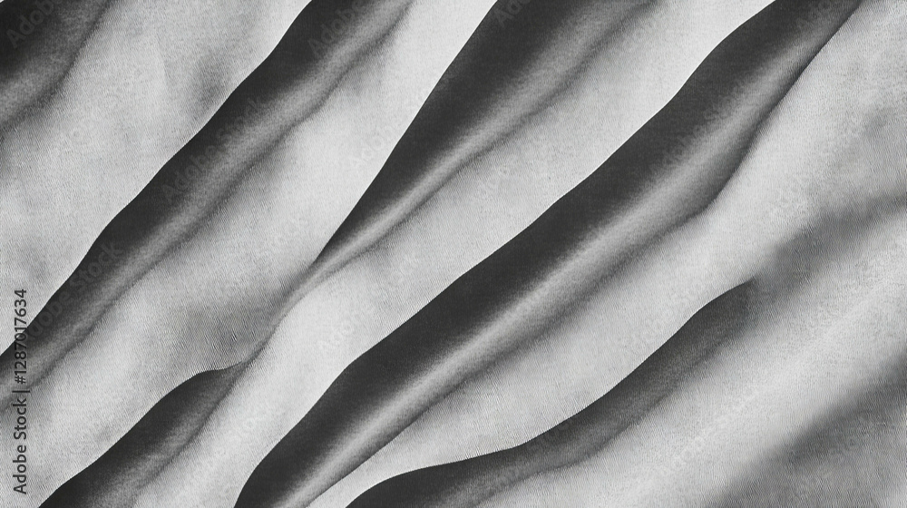 Aufkleber textured grey paper with wavy ribbed pattern for background and design