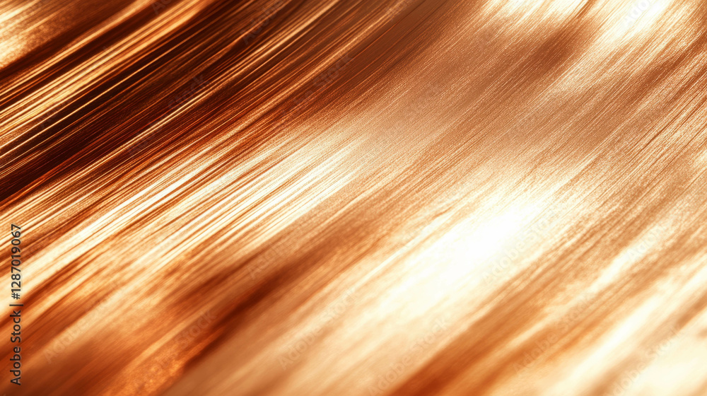 Poster copper texture with fine scratches and subtle light reflections for design
