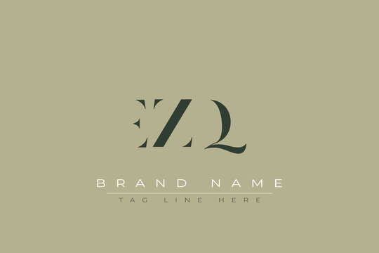 EZQ abstract letter logo design. This logo is designed by three abstract letters.