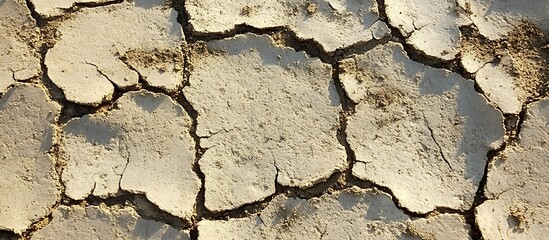 Fototapeta premium Dry cracked earth texture