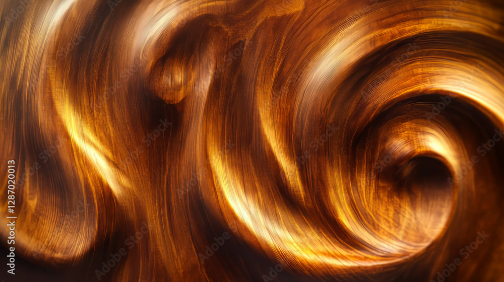 Poster curly acacia texture with swirling grain patterns for artistic background design