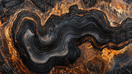 Obraz premium Intricate texture of dalbergia melanoxylon african blackwood for natural design and art inspiration