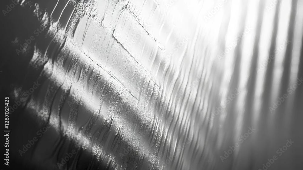 Poster abstract texture of deep diagonal ribbed transparent surface for modern design