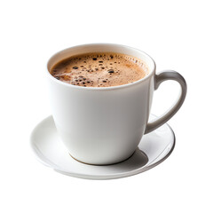 Isolated Coffee Cup and Saucer