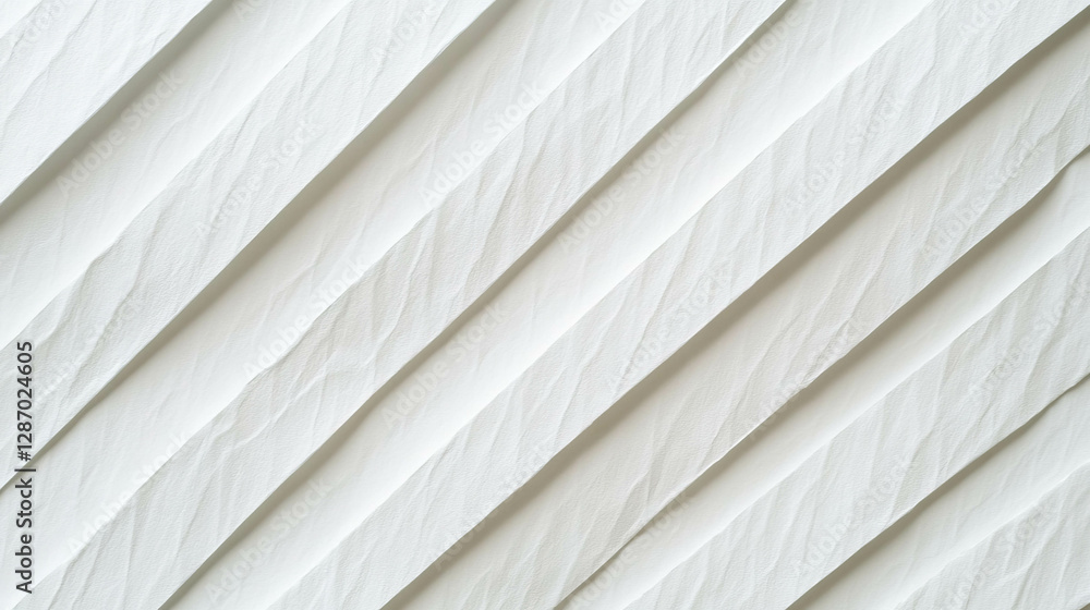 Poster diagonal ribbed white paper texture for design and background use
