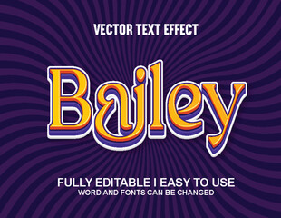 100% Editable Font Effect Vector