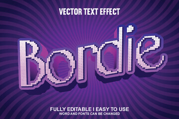 100% Editable Font Effect Vector