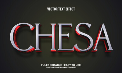 100% Editable Font Effect Vector