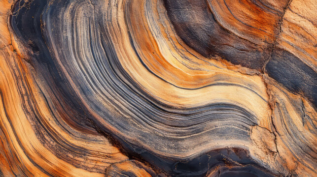 Texture of goncalo alves wood with striking natural patterns for artistic design