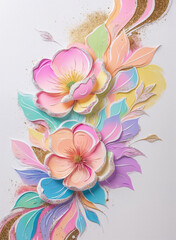 Fototapeta premium abstract floral background