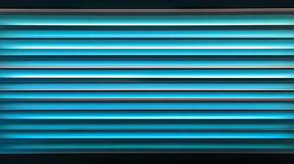 Obraz premium Neon blue ribbed plastic texture for modern design and creative projects