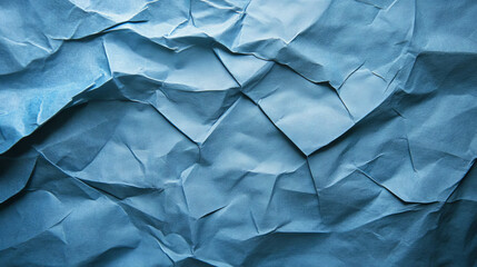 Obraz premium Abstract textured pattern of intersecting ribbed blue paper for artistic design