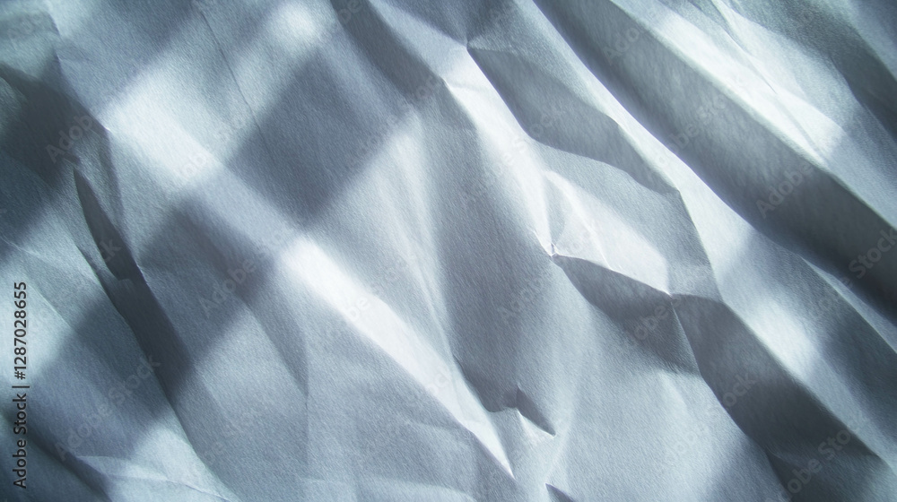 Poster abstract texture of intersecting ribbed grey paper for modern design and art projects