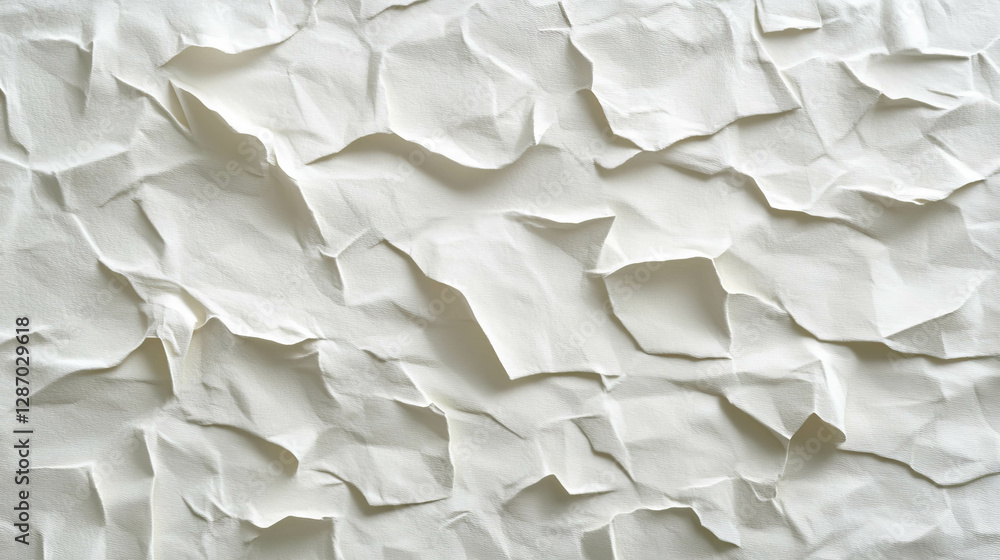 Poster textured white paper with intersecting ribbed pattern for creative design