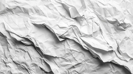 Obraz premium Irregular ribbed white paper texture for creative design and backgrounds