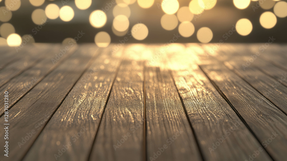 Poster light wood texture with textured surface and soft bokeh background for design and decoration