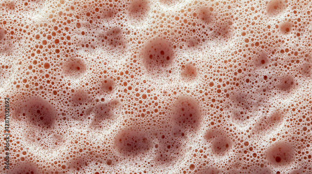Poster macro view of a sponge with detailed pores for scientific and design use